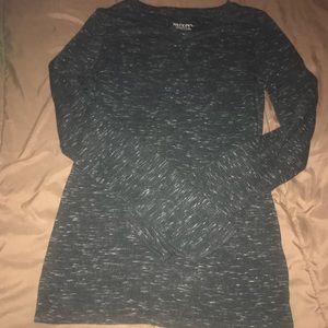 Merona black and white speckled shirt